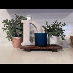 Wooden Riser Tray Wooden Pedestal Minimalist Farmhouse Countertop Kitchen Tray